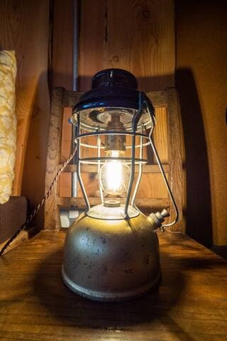 It's all in the detail... we converted Tilley lamps to low-energy bulbs and use them in 2 of our beautiful Bothies