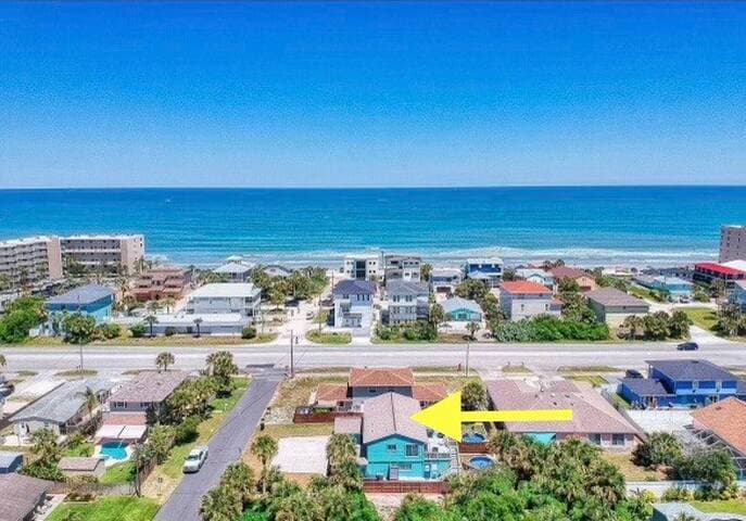 Seaside Pool House: Steps to Beach, Private Yard