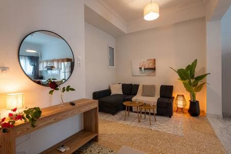 The soft embrace of the couch, the quiet of the moment.