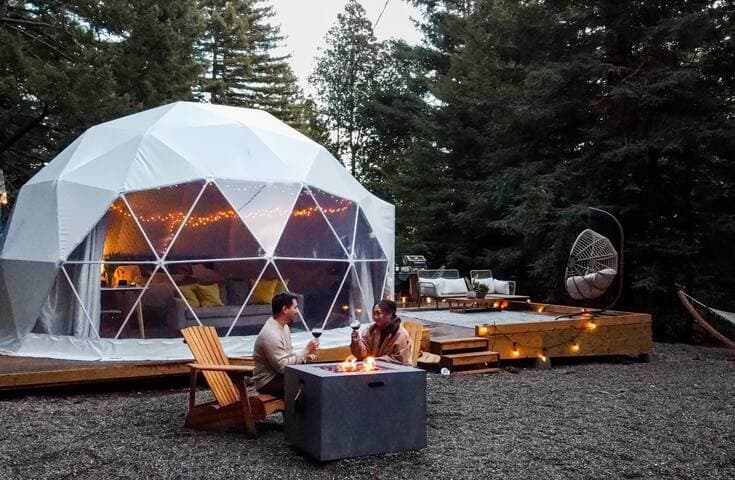 Dreamy Glamping in Your Own Private Redwood Grove