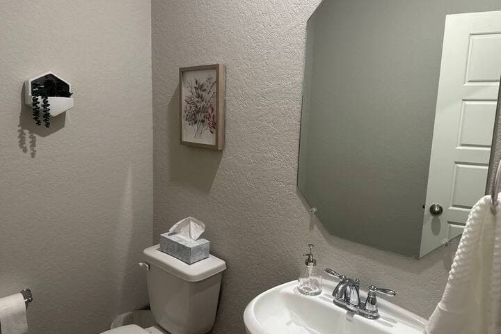 1/2 half bathroom in the first floor nest to the office