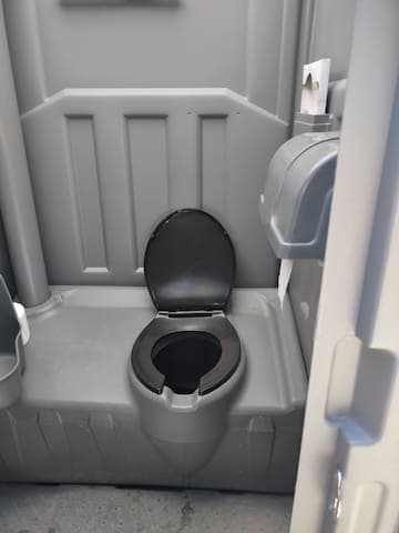 Porta potty inside