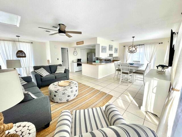 Spacious open floor plan - perfect for socializing with your family and friends.