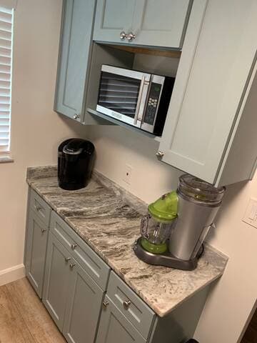 Keurig and Mr. Coffee available plus a Margaritaville frozen concoction maker to quench that adult thirst!