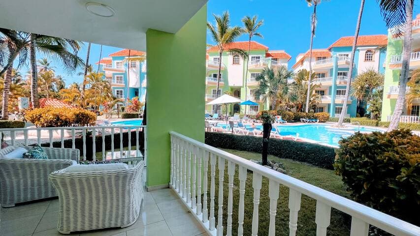 Blue skies and pool views await you in your own slice of paradise in the Dominican Republic.