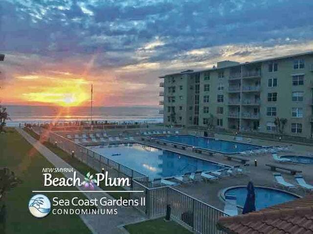 Sunrises and a favorite cup of coffee. Perfect spot for people watching and checking the surf!