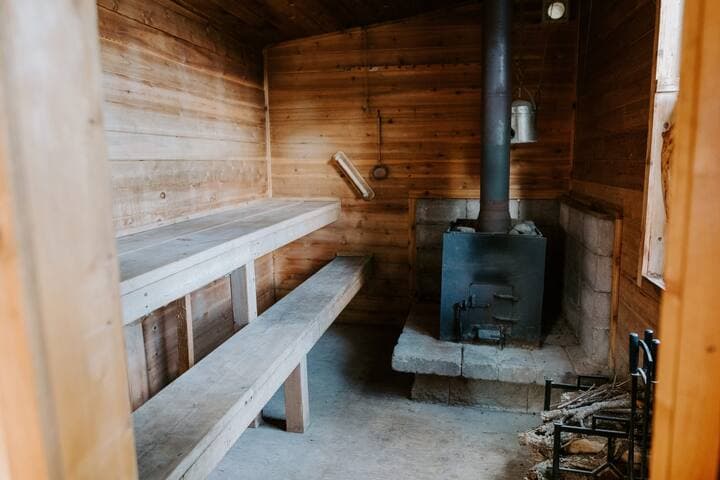 Wood-Burning Sauna