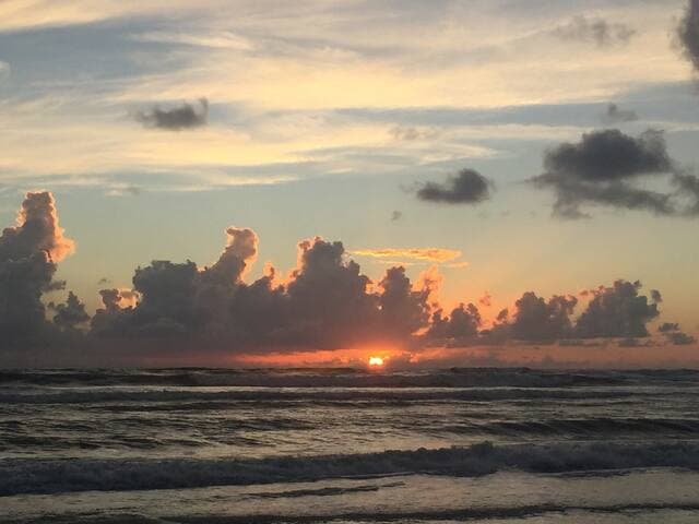 Beautiful morning on New Smyrna Beach. We love to get up early to enjoy these special moments.