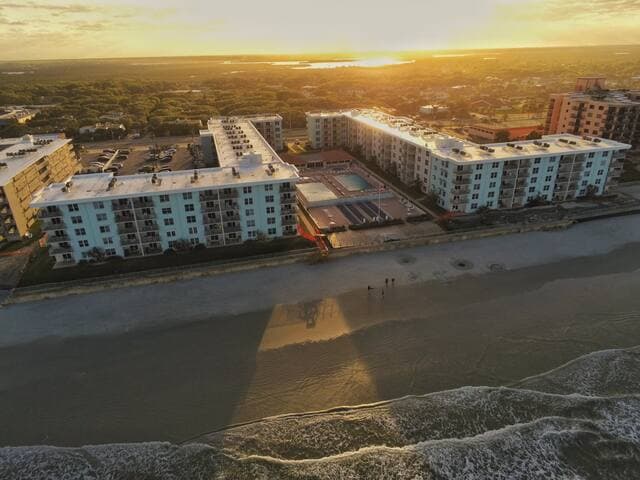 SeaCoast Gardens is a marquis property on the car-free section of NSB. Just look at that beachfront!