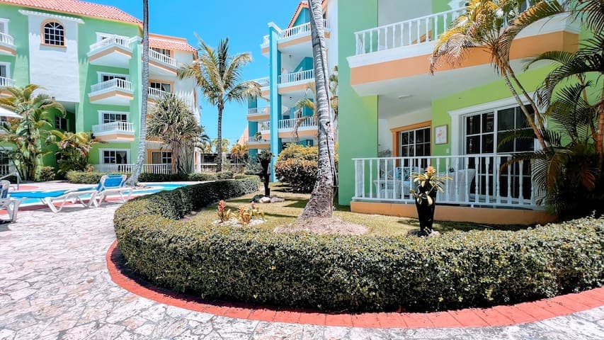 Your own shaded balcony to help you soak up the island breeze.