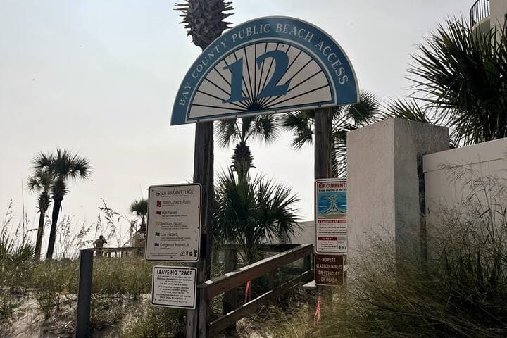 Beach Access 12, a family-friendly, quiet part of the beach with buoys for the kids. A hidden gem that the tourists don't know about! 5-minute walk or 2 minutes' drive and free-parking available.