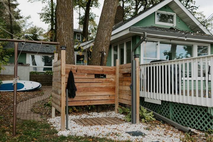 Heated Outdoor Shower