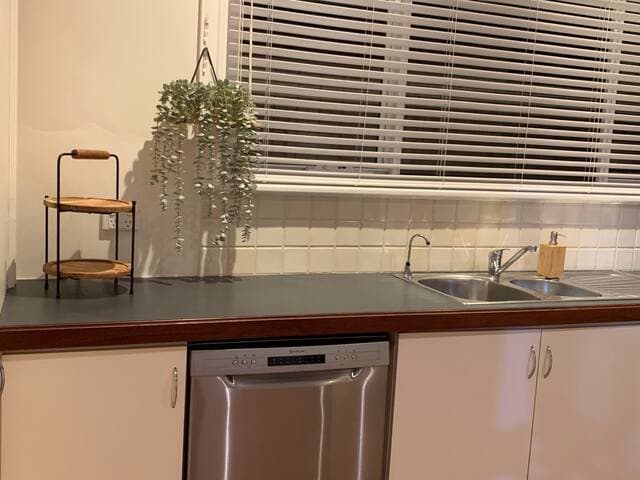 Full kitchen with dishwasher, big fridge, lots of pots and pans. Cook at your leisure! Try those new recipes while you relax, and do not rush while you @ yokinebnb@gmail.com