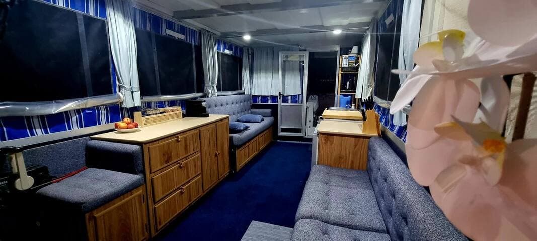 Everything you need from home is supplied down to your own blue tooth speaker.