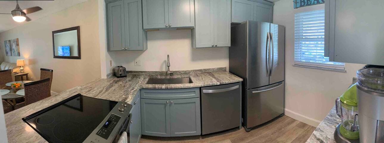 Enjoy a fully appointed kitchen so no need to eat out for every meal. Plus Instacart is available from several locations to deliver groceries right to the door!