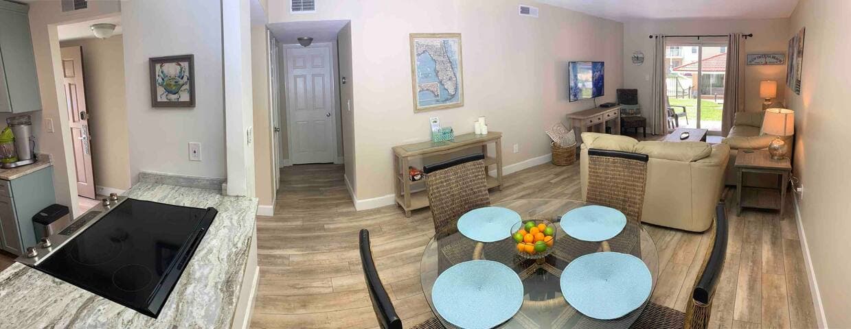 Plenty of room for a family of four to spread out on vacation.