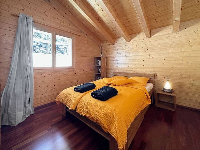 The second private bedroom with double bed.