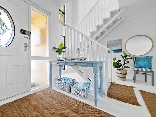 Upon entering the house, you are greeted by a fresh and inviting atmosphere. The spacious house provides ample space for everyone to find their hangout for an exciting time away from home and a boring routine. Beach towels provided