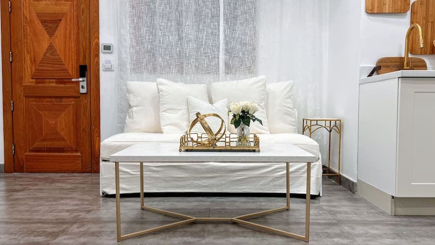 Sitting area for comfort and relaxation.