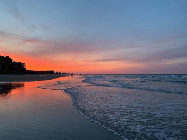 Stunning sunsets happen on the east coast too! Stay in NSB & you too might catch this view!