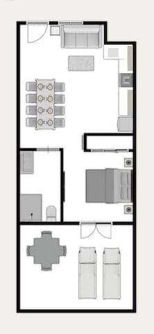 Kick back and enjoy your stay in this spacious, well appointed studio designed to achieve our goal: to exceed your expectations.