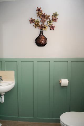 Spacious downstairs toilet.