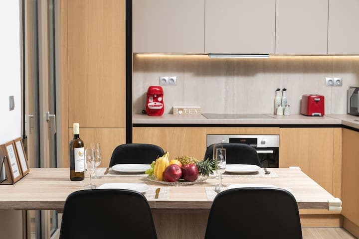 Fully-equipped kitchen. Cook up your favorite flavors and savor them.