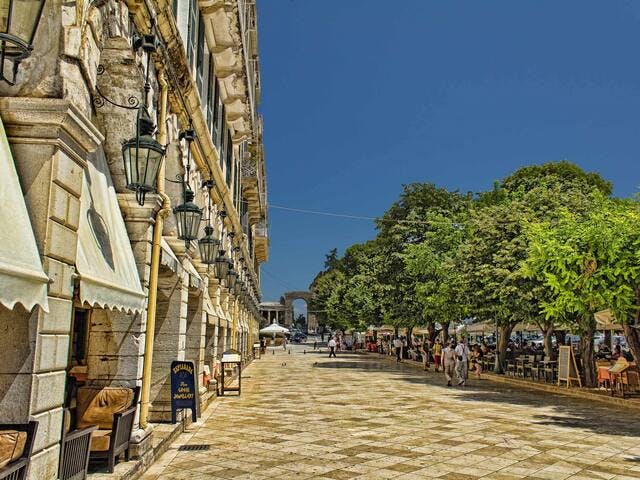Stroll through the streets of the UNESCO world heritage site of Old Corfu Town