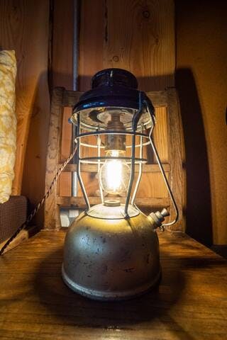 It's all in the detail... we converted Tilley lamps to low-energy bulbs and use them in 2 of our beautiful Bothies 