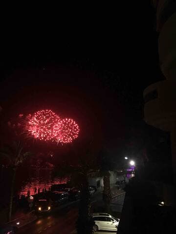 Feu d’artifice depuis le balcon