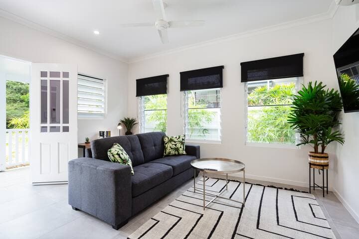 Beautifully decorated, our guests often comment on how they enjoyed coming home to this space. We can set up rollaway comfortably in this room for a 3rd guest
