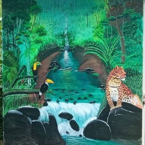 Jungle painting