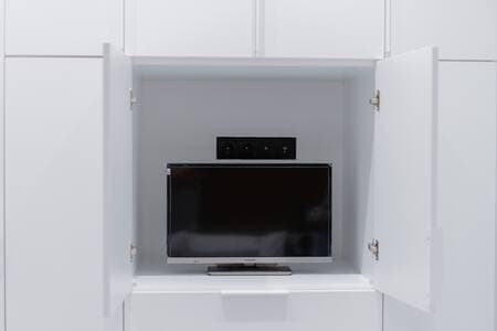 Bedroom TV
For more relaxing moments and inspiration, check out our videos at @CapraEurope.