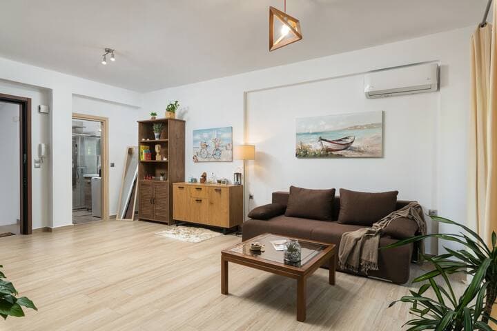 An extra large sofa that can turn into a double bed.