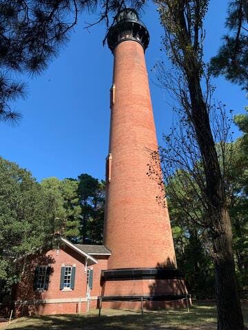 Take a tour and go to the top of the Currituck Lighthouse. 