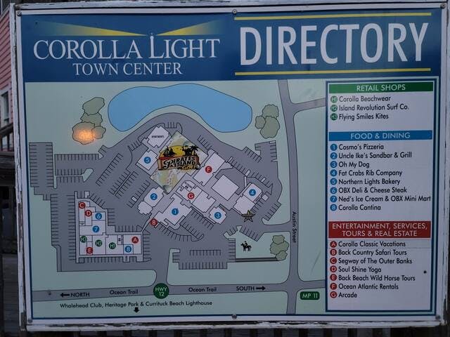 Directory for the Town Center just next door.
