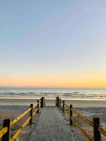 Brand new beach access walkover and sea wall!