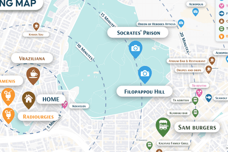 Walking distance from plenty of amazing local spots + the major historical ones too :)