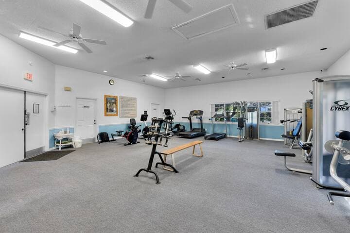 Fitness center is located by the central pool (2 of 3)