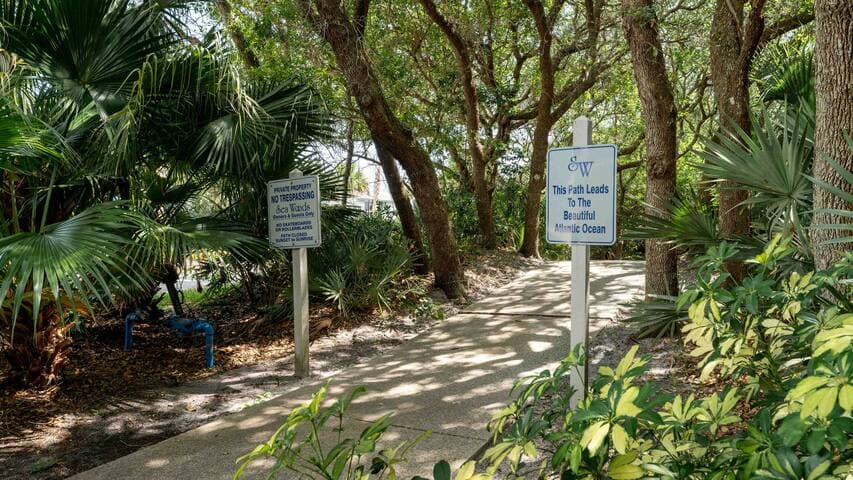 Several nature walking paths throughout the 53-acre campus of Sea Woods.