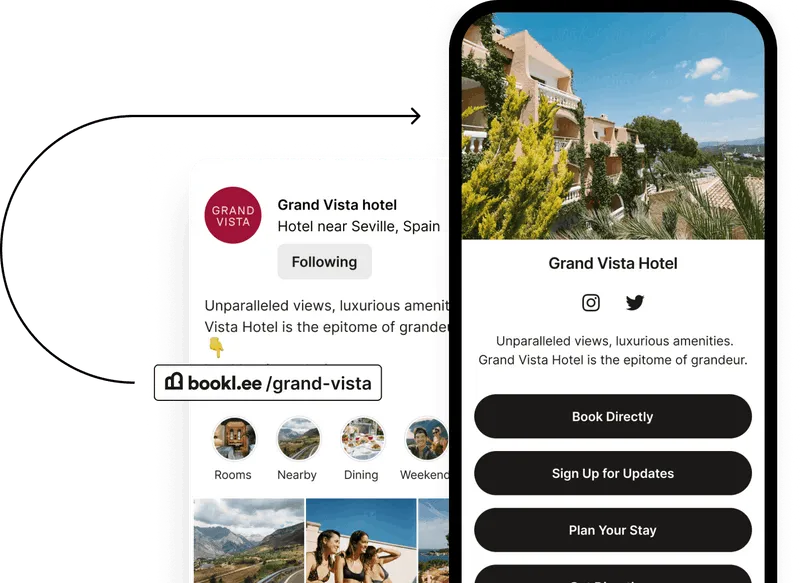 Booklee property page sharing